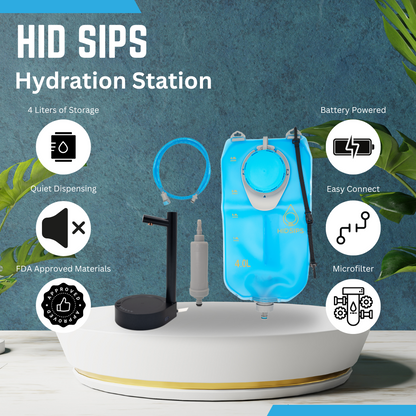 Electric Water Dispenser w/ 4L Water Reservoir and Filtration System