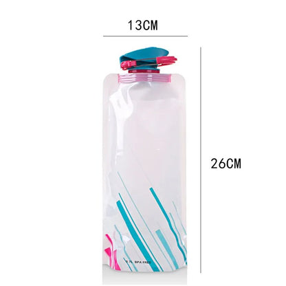 700mL Reusable Lightweight Collapsible Folding Water Bottle