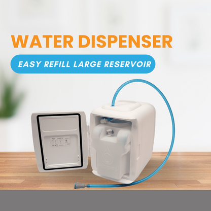 Desktop Water Dispenser Accessory Kit with 4L Mini Fridge, Water Storage, Beverage Adaptor, Water Filtration System for Water jug dispensers